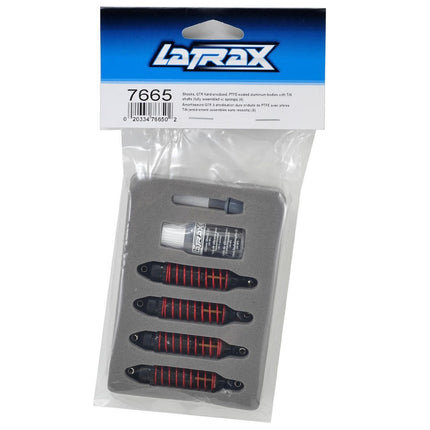 TRA7665, Traxxas LaTrax Hard-Anodized GTR Shocks w/TiN shafts (4)