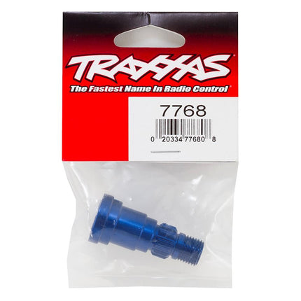 TRA7768, Traxxas X-Maxx/XRT Aluminum Stub Axle (Blue) (use with TRA7750X)