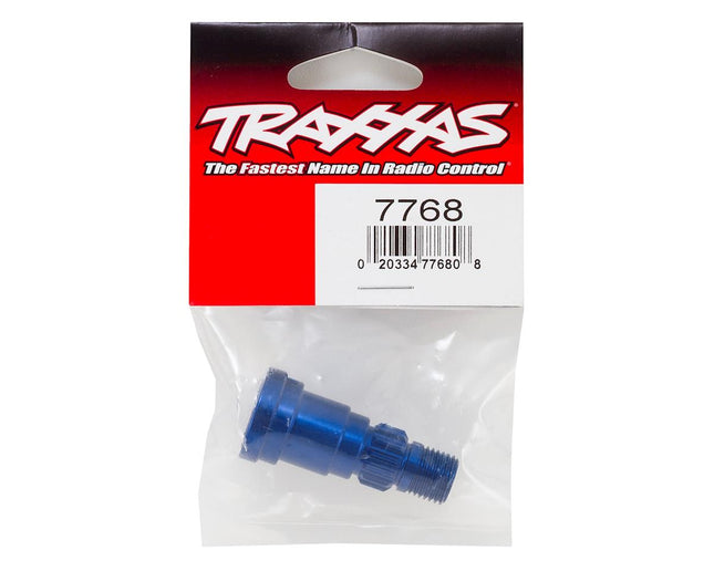 TRA7768, Traxxas X-Maxx/XRT Aluminum Stub Axle (Blue) (use with TRA7750X)