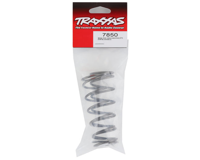 TRA7850, Traxxas GTX Springs (Red - 5.05 Rate) (XRT)