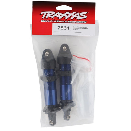 TRA7861, Traxxas GTX Aluminum Assembled Shocks (Blue) (2)