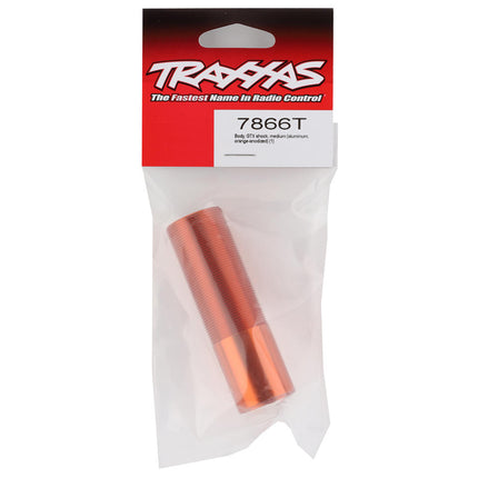 TRA7866T, Traxxas GTX Medium Aluminum Shock Body (Orange)