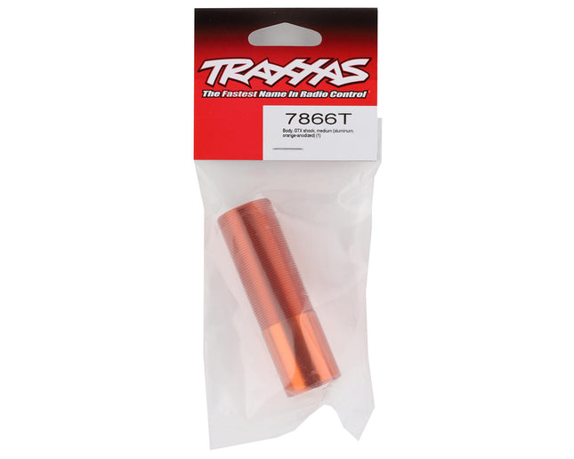 TRA7866T, Traxxas GTX Medium Aluminum Shock Body (Orange)