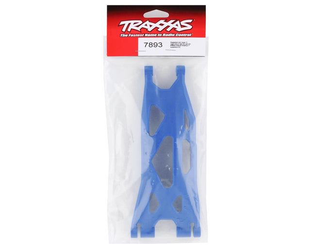 TRA7893X, Traxxas X-Maxx WideMaxx Lower Right Front/Rear Suspension Arm (Blue) (Use with TRA7895 WideMaxx Suspension Kit)