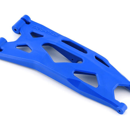 TRA7894X, Traxxas X-Maxx WideMaxx Lower Left Front/Rear Suspension Arm (Blue) (Use with TRA7895 WideMaxx Suspension Kit)