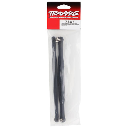 TRA7897, Traxxas, TOE LINKS FRONT BLK ALUM