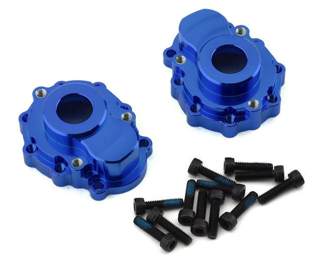 TRA8251X, Traxxas TRX-4 Aluminum Front/Rear Outer Portal Drive Housing (Blue)