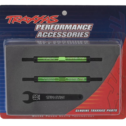 TRA8638G, Traxxas E-Revo 2.0 Tubes 5.0mm Toe Link (Green) (2)