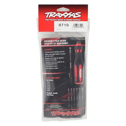 TRA8719, Traxxas 6-Piece Metric Nut Driver Master Set w/Carrying Case (4.0mm, 4.5mm, 5.0mm, 5.5mm, 7.0mm, 8.0mm)