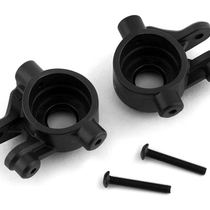 TRA9037, Traxxas Hoss/Rustler/Slash 4x4 Extreme Heavy Duty Steering Blocks (Black) (2)