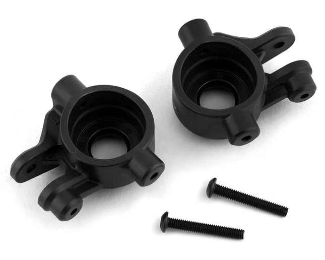 TRA9037, Traxxas Hoss/Rustler/Slash 4x4 Extreme Heavy Duty Steering Blocks (Black) (2)