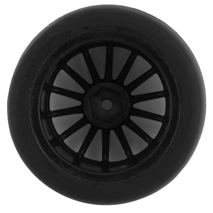TRA9374R, Traxxas Sticky 2.0" Response Pre-Mounted Tires w/Multi-Spoke Wheels (Satin Chrome) (2) (Front) (VXL)