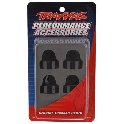 TRA9664A, Traxxas Sledge Aluminum Gt-Maxx Shock Caps (Black) (4)