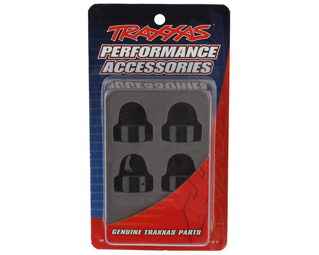 TRA9664A, Traxxas Sledge Aluminum Gt-Maxx Shock Caps (Black) (4)