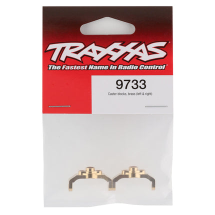 TRA9733, Traxxas TRX-4M Brass Caster Blocks (2) (4g)