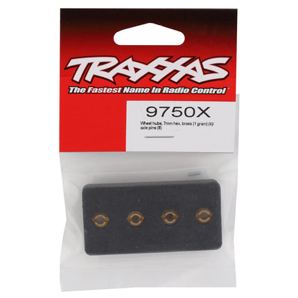 TRA9750X, Traxxas TRX-4M Brass Wheel Hexes (4) (4g)