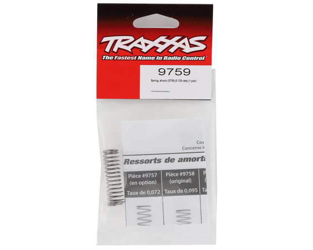 TRA9759, Traxxas Spring Shock Gtm 0.123 Rate 1 Pair