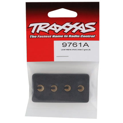 TRA9761A, Traxxas TRX-4M Brass Lower Shock Retainer (4)