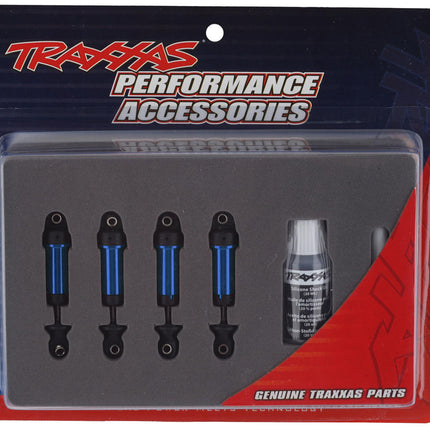TRA9764-BLUE, Traxxas TRX-4M Aluminum GTM Shocks (Blue) (4)