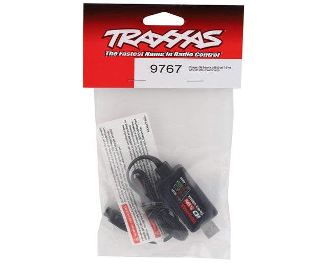 TRA9767, Traxxas Charger Id Balance Usb 2-Cell Lipo