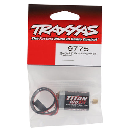 TRA9775, Traxxas Motor Titan 87-Turn 180 Size/Pinion 11T