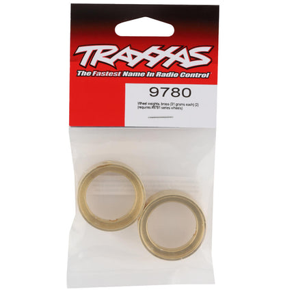 TRA9780, Traxxas 1.0" Micro Brass Wheel Weights (2) (31g)