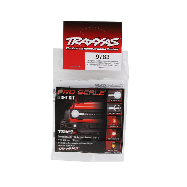 TRA9783, Traxxas TRX-4M Bronco Led Light Set Front + Rear Complete