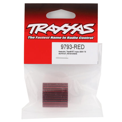 TRA9793-RED, Traxxas Aluminum Heat Sink (Red) (Titan 87T)