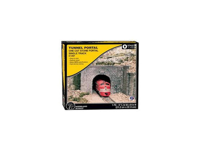 WOOC1267, Woodland Scenics O Tunnel Portal, Cut Stone