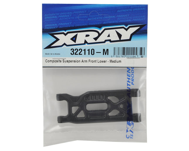 XRA322110-M, XRAY XB2 Composite Lower Front Suspension Arm (Medium)