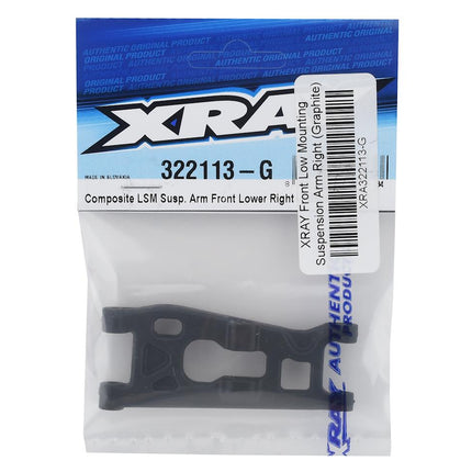 XRA322113-G, XRAY Front Right Low Mounting Suspension Arm (Graphite)