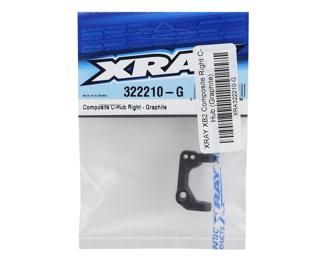 XRA322210-G, XRAY XB2 Composite Right C-Hub (Graphite)