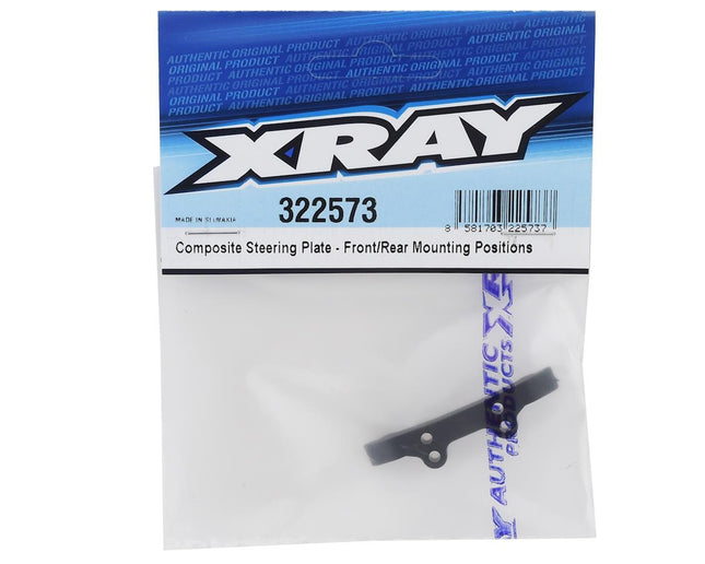 XRA322573, XRAY XB2 Composite Steering Plate (Front/Rear Mounting Positions)