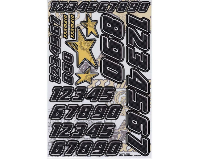 XXXN003, XXX Main Decals Carbon Star Number