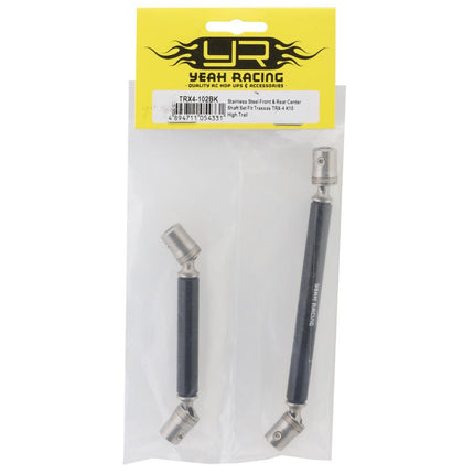 YEA-TRX4-102BK, Yeah Racing Steel Center Driveshafts Set for Traxxas TRX-4 High Trail