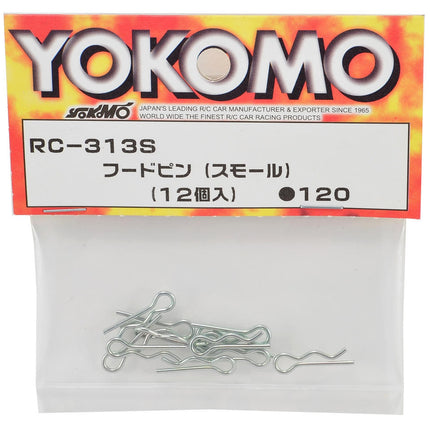 YOKRC-313SA, Yokomo Body Clips (12) (Small)