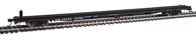 Walthers Mainline 910-5483 85' General American G85 Flatcar - Ready to Run -- New Haven #16002 (black), HO