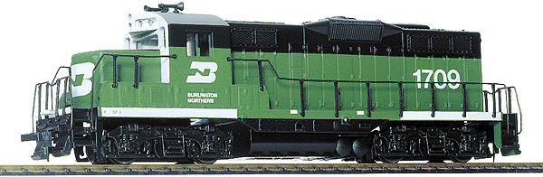 931-101, WalthersTrainline Burlington Northern #1709 (green, white) Diesel Locomotive