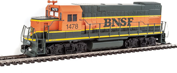 931-2500, WalthersTrainline Burlington Northern & Santa Fe (green, orange, yellow) Diesel Locomotive