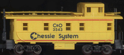 N Scale - Atlas - 35742 - Caboose, Cupola, Steel - Chessie System