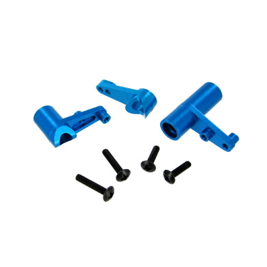 RED122057, Aluminum servo saver & bell crank set (Blue) (1set)