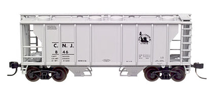 N Scale - Atlas - 31922 - Covered Hopper, 2-Bay, PS2 - Jersey Central - 846