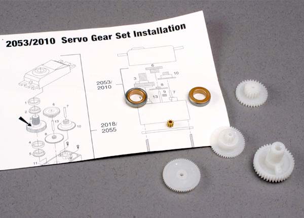 TRA2010, GEAR SET STANDARD SERVO (2018)