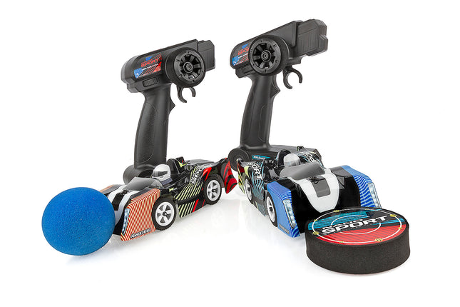ASC20170, NanoSport On-Road Electric RTR's, 2 x 1/32 Scale Vehicles, w/ 2 Radios, a Puck and Ball, 2WD