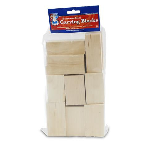 Midwest Products, #21 Basswood Mini Carving Block Bag