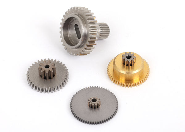  TRA2277, Traxxas, SERVO GEAR SET METL 2275 SERVO 