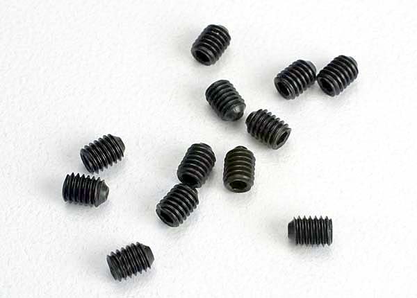 TRA2743, Set (grub) screws, 3mm hardened (12)