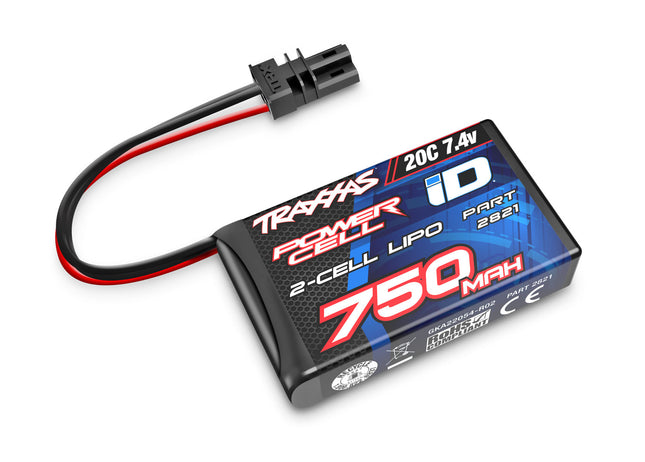 TRA2821, Traxxas 750Mah 7.4V 2-Cell 20C Lipo Battery