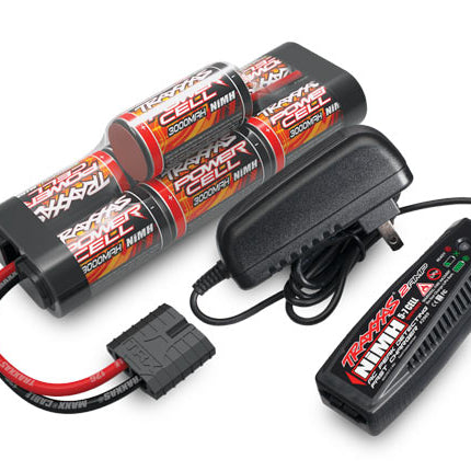 TRA2984, Battery/charger completer pack (includes #2969 2-amp NiMH peak detecting AC charger (1), #2926X 3000mAh 8.4V 7-cell NiMH battery (1))