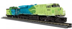 30-20973-1, MTH RailKing O Scale ES44AC Imperial Diesel And Caboose Set, GE Evolution #2022